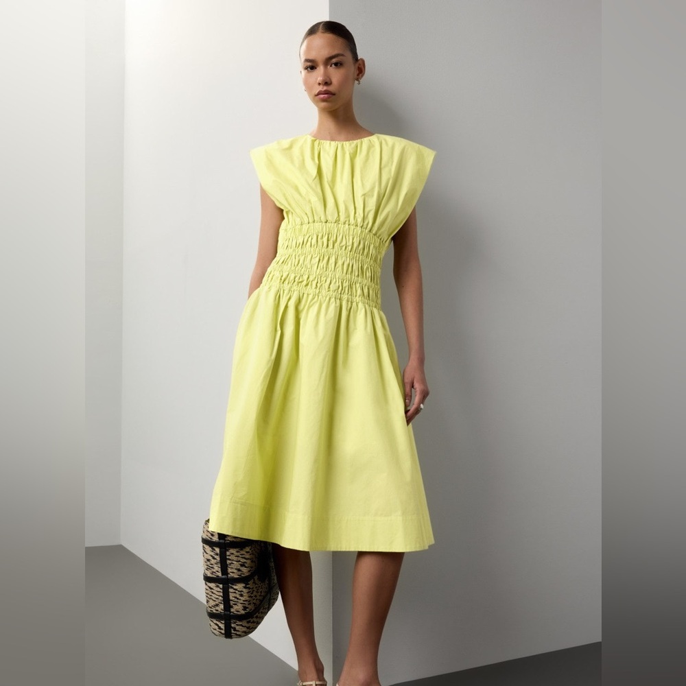 Eudon Choi Green Poplin Dress - Picture 2 of 13